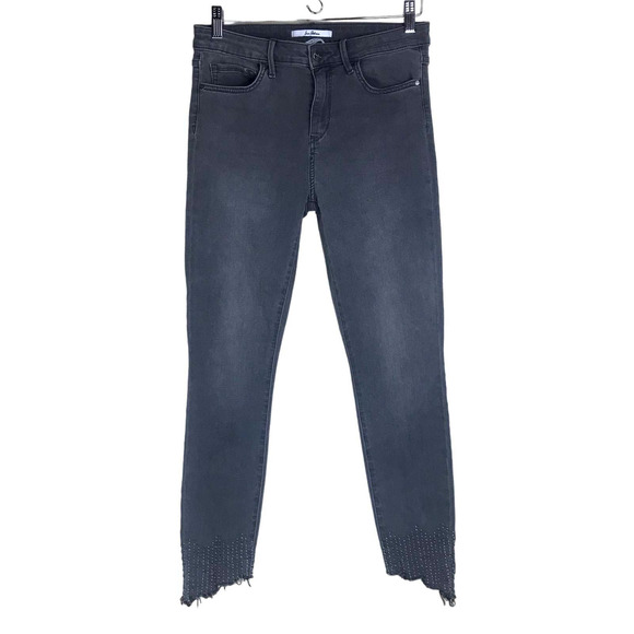 Sam Edelman Jeans "The Kitten" Mid-Rise Skinny Ankle Gray Stretchy Size 30 - Picture 1 of 15
